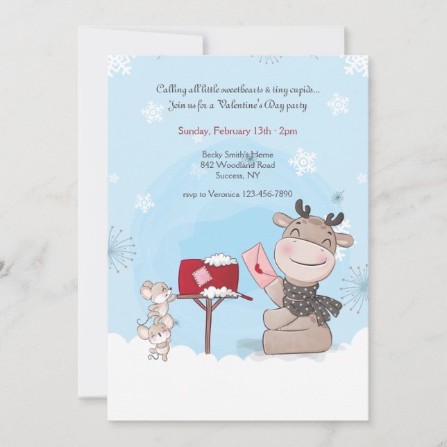 Convite para namorados para Crianças (Frente)