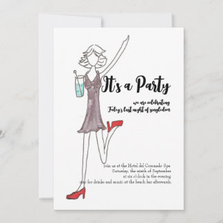 Convite para noite das meninas fora