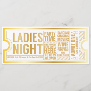 Convite para Noite das Meninas - Personalize!