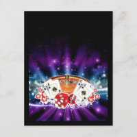 Convite para noite de cassino