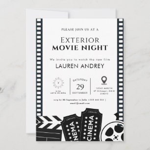 Convite para Noite de Cinema ao Ar Livre