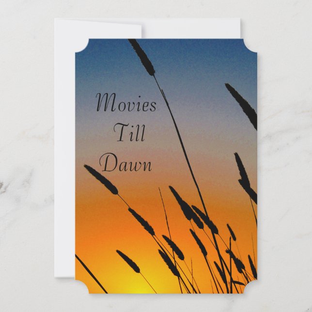 Convite para Noite de Cinema e Jogos (Frente)