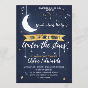 Convite para Noite de Estrelas para Qualquer Event
