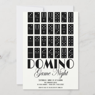 Convite para Noite de Jogo de Dominó