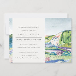 Convite para Noivado de Blush de escape em Montanh