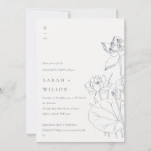 Convite para Noivado de desenho com estrutura aquá