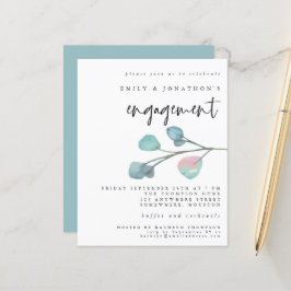 Convite para Noivado de Pastel Eucalyptus Orçament