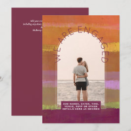 CONVITE PARA NOIVADO FOTOGRÁFICO MODERNO - Cores m