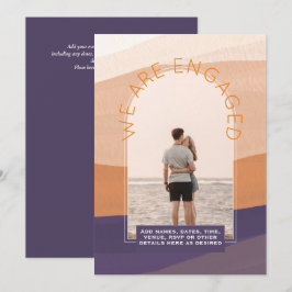 CONVITE PARA NOIVADO FOTOGRÁFICO MODERNO - Cores m