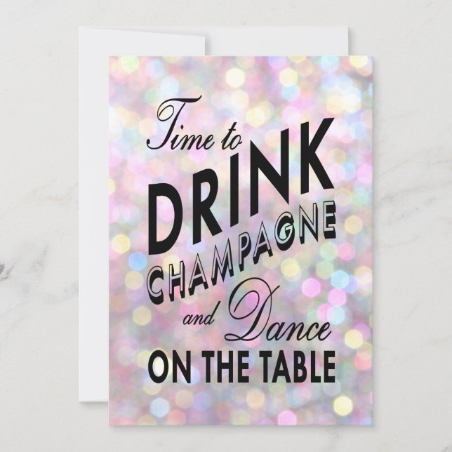 Convite para Noivados divertidos e lisos (Frente)