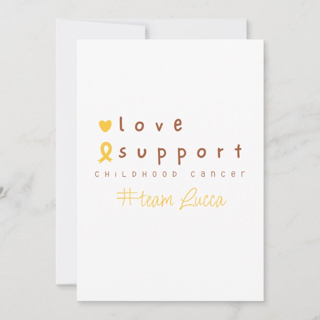 Convite para Nome Personalizado do cancer de infân (Frente)