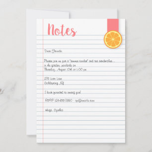 Convite para Nota de Verão