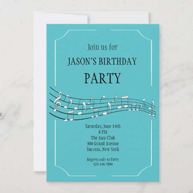 Convite para Notas Felizes (Frente)