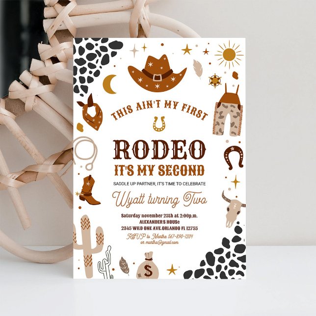 Convite para o 2º Aniversário do Meu Segundo Rodei (Criador carregado)
