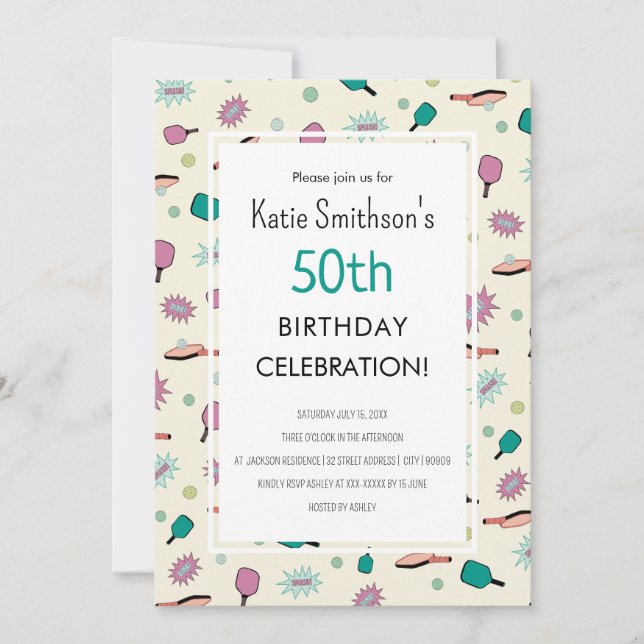 Convite para o 50º aniversário do Festa de Pickleb (Frente)