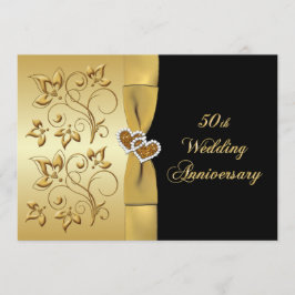 Convite para o 50º Aniversário Joined Hearts 3