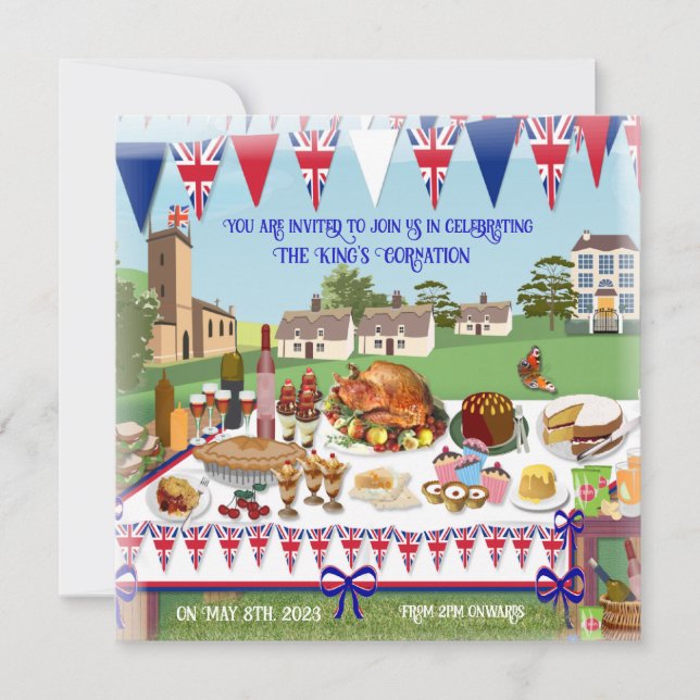 Convite para o almoço de celebração de coroação (Frente)