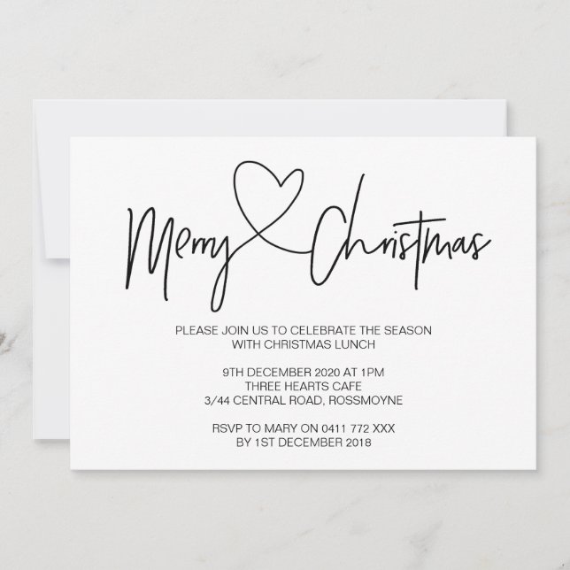 Convite para o almoço de Natal do Convite de festa (Frente)