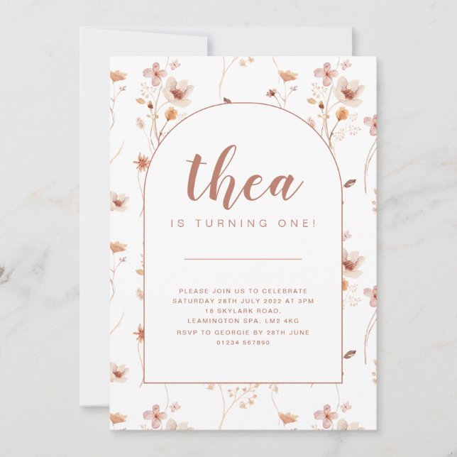 Convite para o Aniversário Arranhado (Frente)