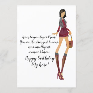 Convite Para o aniversário da mãe