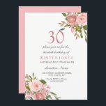 Convite para o aniversário de 30 anos do Partido d<br><div class="desc">Flowers Dourados Rosa Rosa Rosa Rosa Rosa Rosa Rosa,  Convidar aniversário de 30 anos Ver coleção correspondente na loja</div>