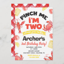 Convite para o Aniversário de Lagostas | SEGUNDO A