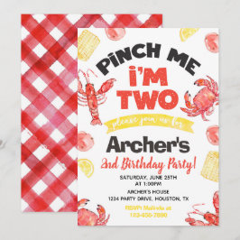 Convite para o Aniversário de Lagostas | SEGUNDO A