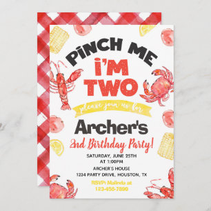 Convite para o Aniversário de Lagostas   SEGUNDO A