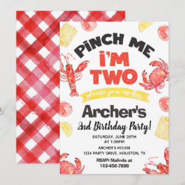 Convite para o Aniversário de Lagostas | SEGUNDO A