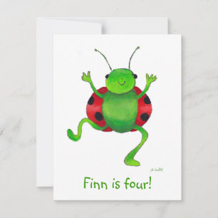 convite para o aniversário do besouro