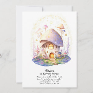Convite para o Aniversário do Cogumelo