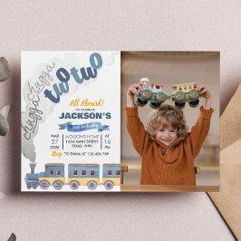 Convite para o aniversário do trem Chugga Chugga D