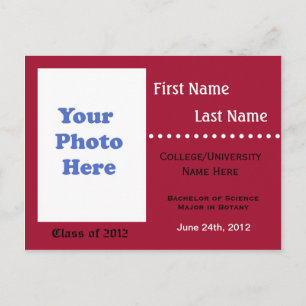 Convite para o anúncio da graduação universitária