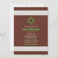 Convite para o Bar de futebol americano Mitzvah