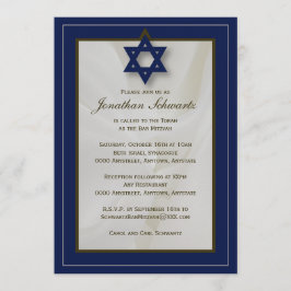 Convite para o Bar Elegante Mitzvah no Marinho