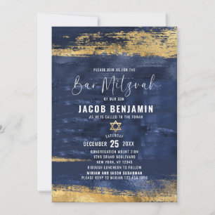 Convite para o Bar Elegante Moderno Mitzvah
