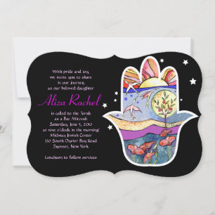 Convite para o Bat Mitzvah da HAMSA BEAUTY