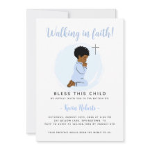 Convite para o Batismo dos Meninos de Oração - Azu