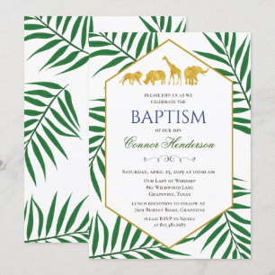 Convite para o Batismo Selgle Safari