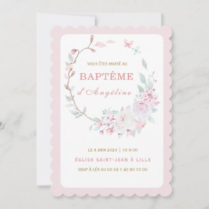 Convite para o batizado de nossa filha