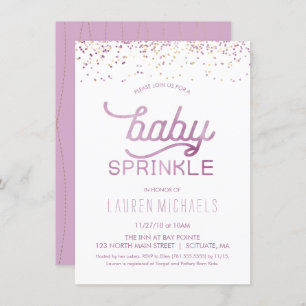 Convite Para O Bebê Sprinkle - Personalizar Convit