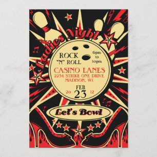 Convite para o Boliche da Festa das Senhoras do Ro