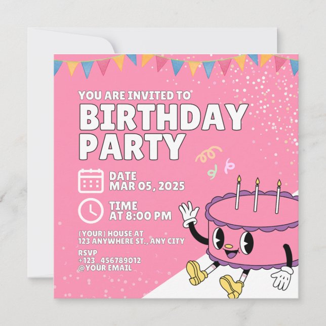 Convite para o brithay (Frente)