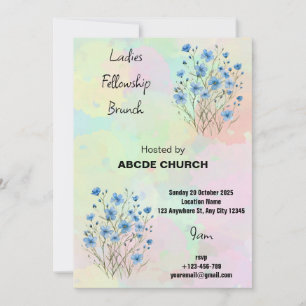 Convite para o Brunch da Irmandade das Senhoras da