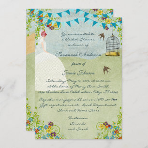 Convite para o Bunting do Chá de panela de Cabeça