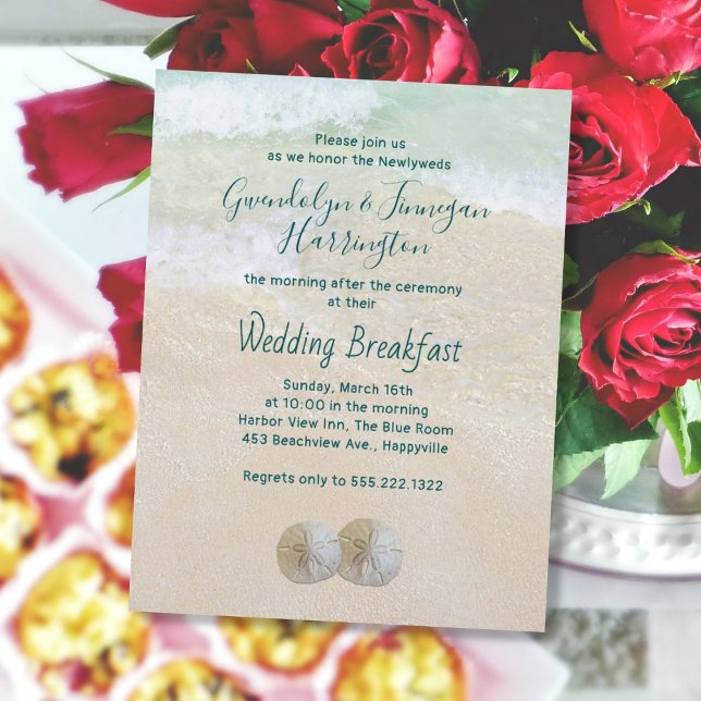 Convite para o Café da Manhã de Casamento dos Dois (Criador carregado)