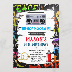 Convite para o cartão de aniversário do tema do 