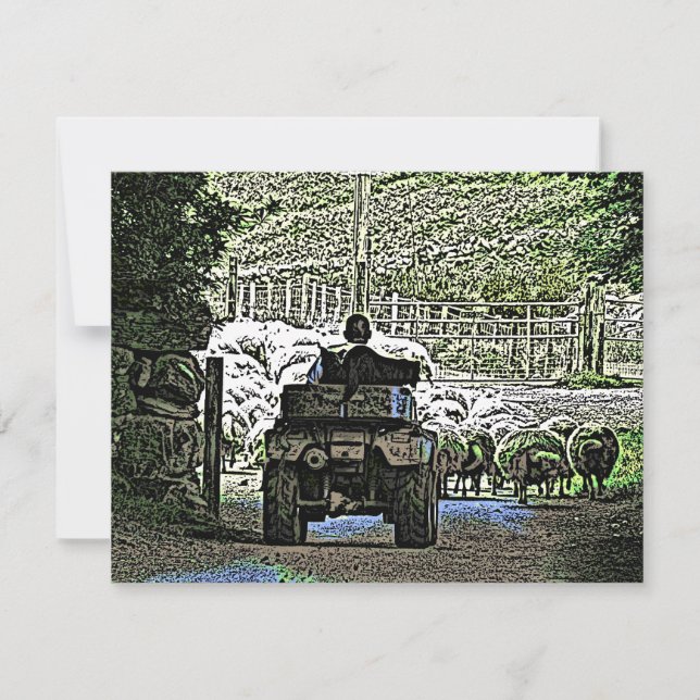 Convite para o cartão de fazenda (Frente)