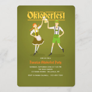 Convite para o Casal do Oktoberfest