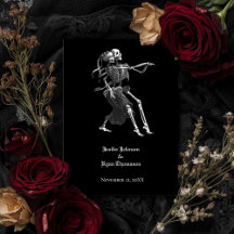 convite para o casamento de halloween